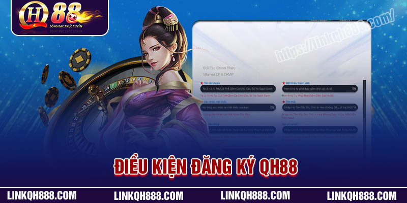 Điều kiện đăng ký QH88 cần đáp ứng
